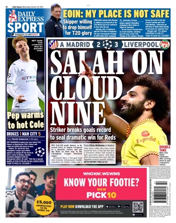 Daily Express Backpage