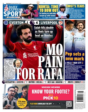 Daily Express Backpage