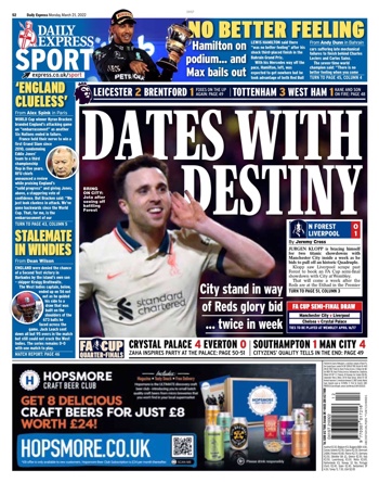 Daily Express Backpage