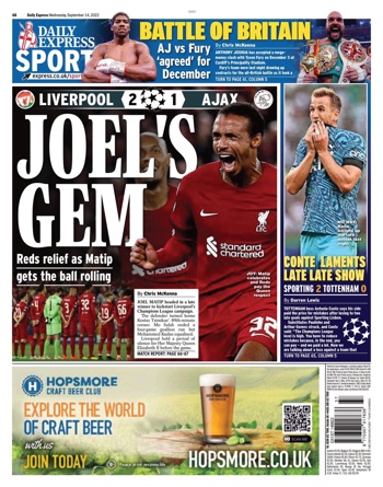 Daily Express Backpage