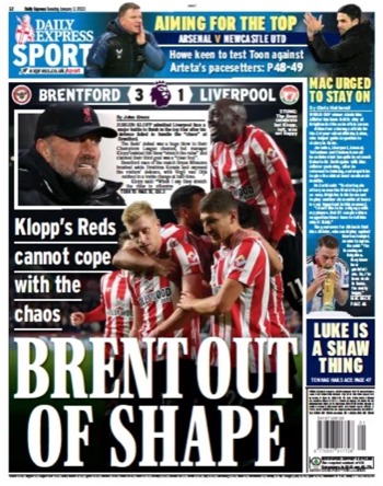 Daily Express Backpage