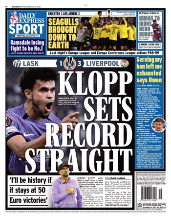 Daily Express Backpage
