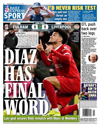 Daily Express Backpage