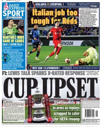 Daily Express Backpage