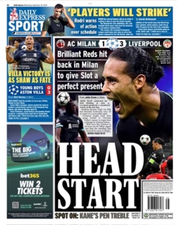 Daily Express Backpage