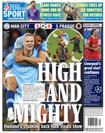 Daily Express Backpage