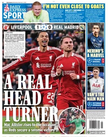 Daily Express Backpage