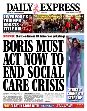 Daily Express Frontpage