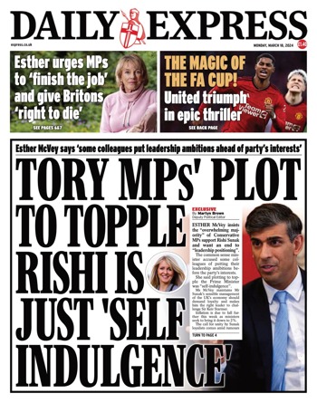 Daily Express Frontpage