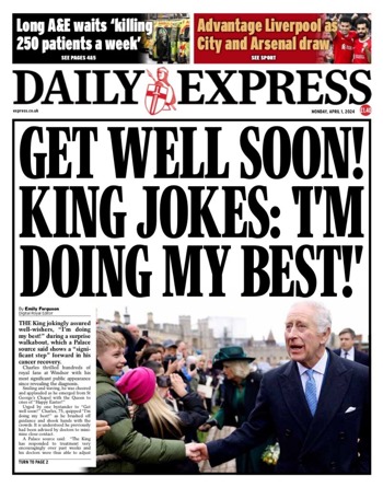 Daily Express Frontpage