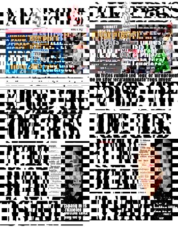 Daily Express Frontpage