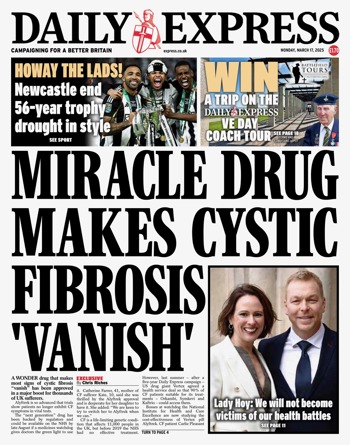 Daily Express Frontpage