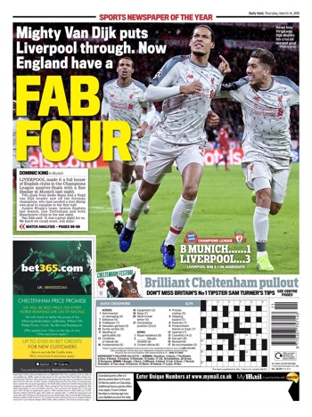 Daily Mail Backpage