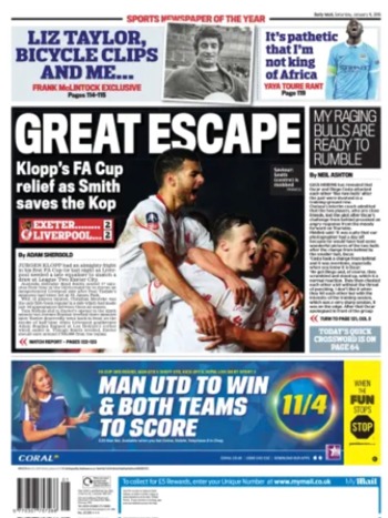Daily Mail Backpage