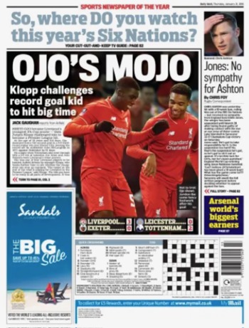 Daily Mail Backpage
