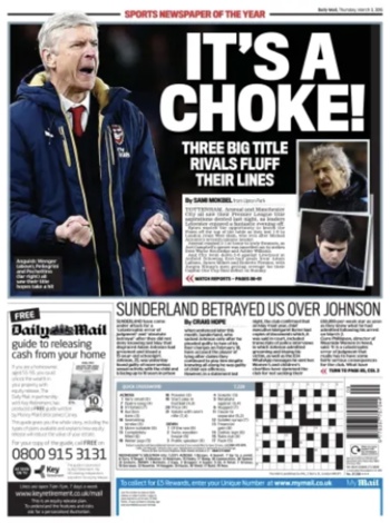 Daily Mail Backpage