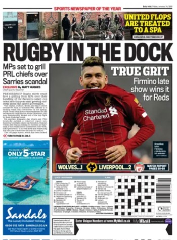 Daily Mail Backpage