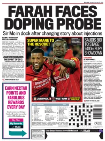 Daily Mail Backpage