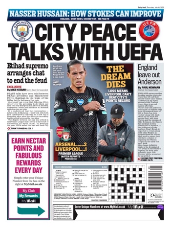 Daily Mail Backpage