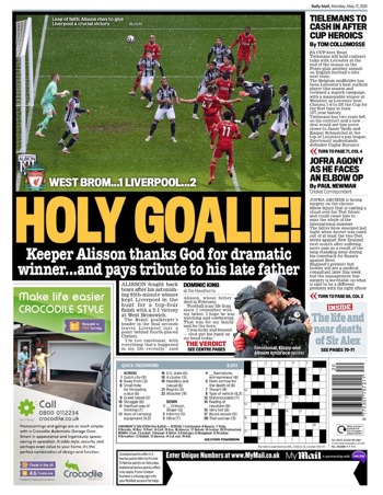 Daily Mail Backpage