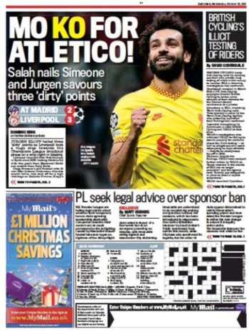 Daily Mail Backpage