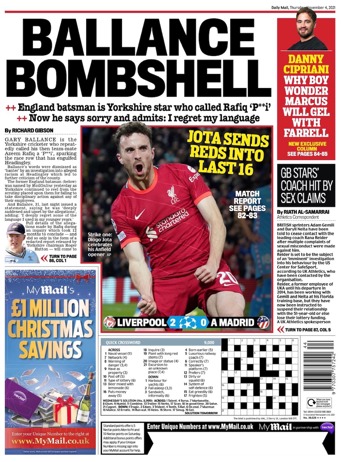 Daily Mail Backpage