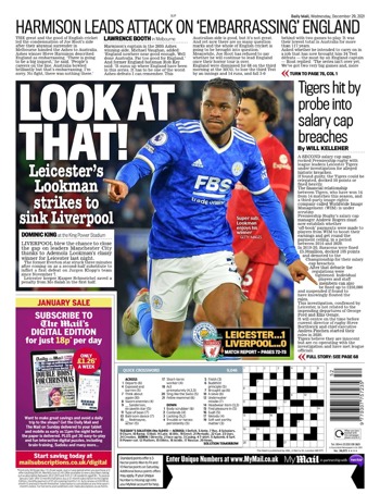 Daily Mail Backpage