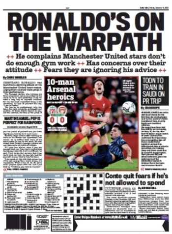 Daily Mail Backpage