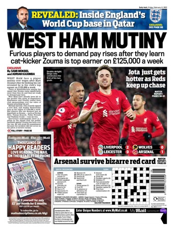 Daily Mail Backpage