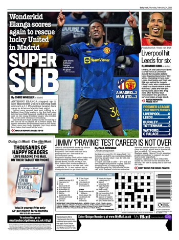 Daily Mail Backpage