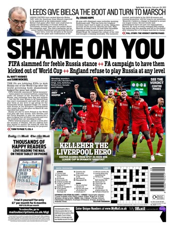Daily Mail Backpage