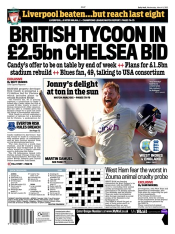 Daily Mail Backpage