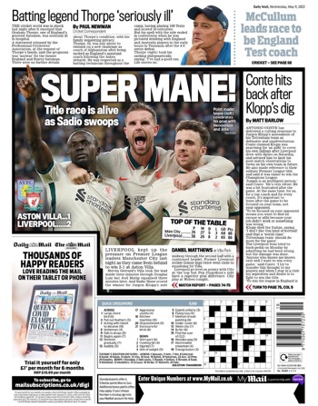 Daily Mail Backpage