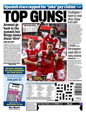 Daily Mail Backpage