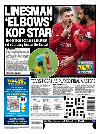 Daily Mail Backpage