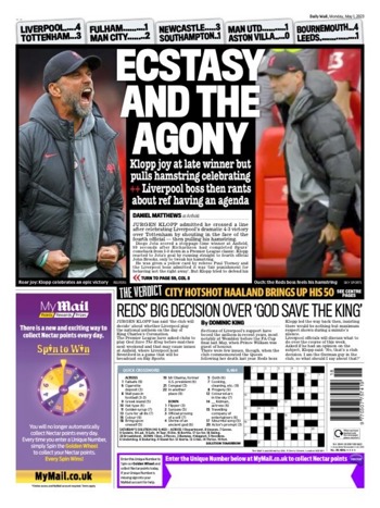 Daily Mail Backpage