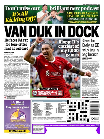 Daily Mail Backpage