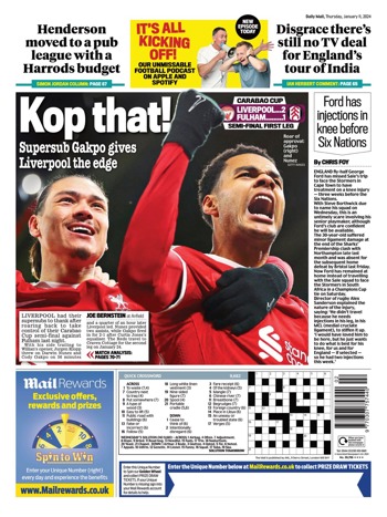 Daily Mail Backpage