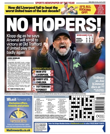 Daily Mail Backpage
