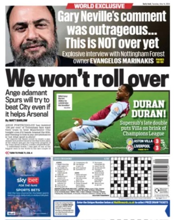 Daily Mail Backpage