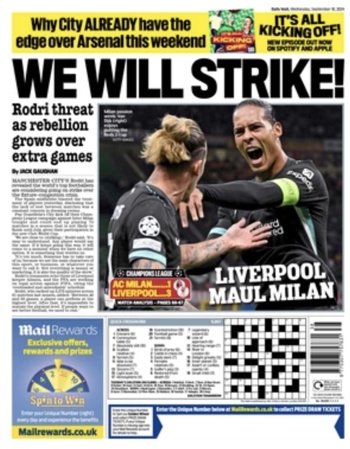 Daily Mail Backpage