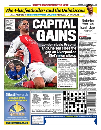 Daily Mail Backpage