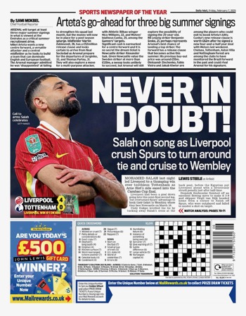 Daily Mail Backpage