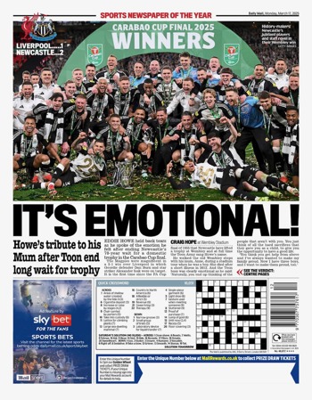 Daily Mail Backpage