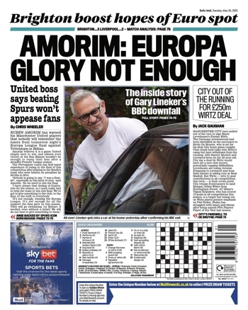 Daily Mail Backpage