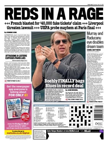 Daily Mail Backpage (31-05-2022)