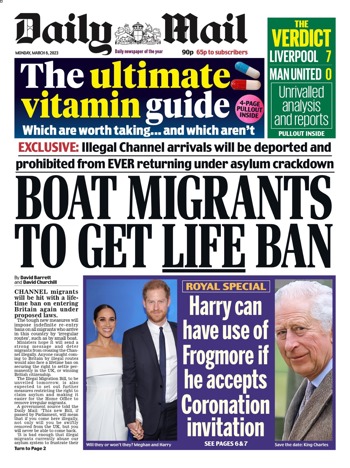 Daily Mail Frontpage