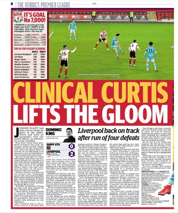 Daily Mail Match Report