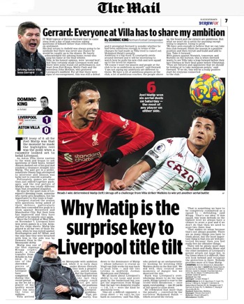Daily Mail Match Report
