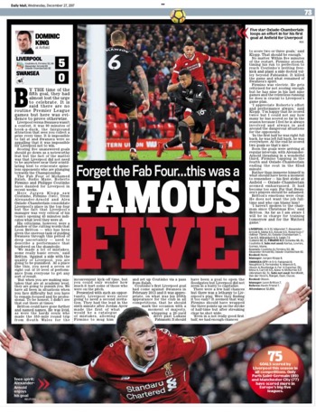 Daily Mail Sports page